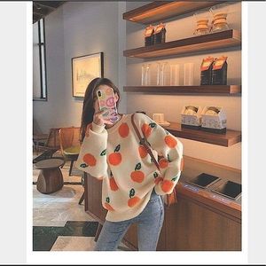 Orange super trendy sweater!